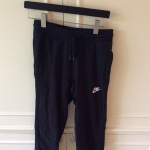Nike black cotton sweats size small